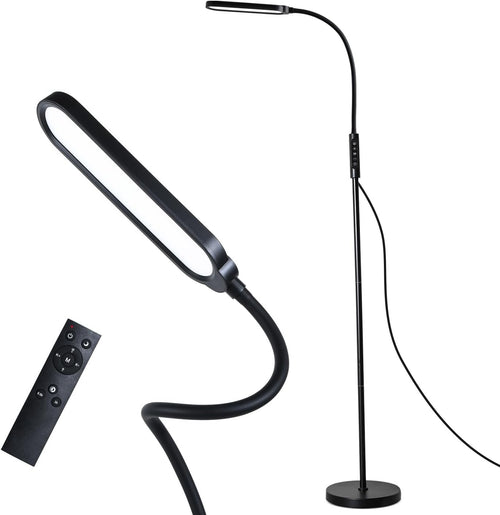 LED Floor Lamp 18W Dimmable Standing Light Remote Control Modern Reading Lamp