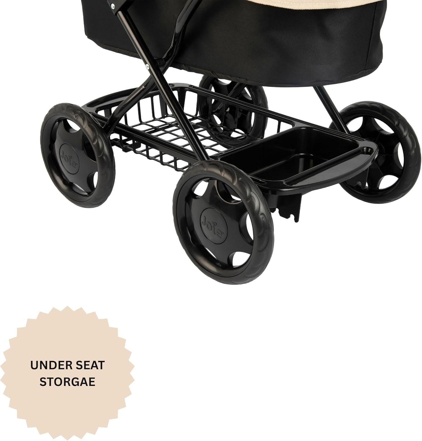 Classic Dolls Pram with Parasol & Bag, Foldable Toy Pushchair, Ages 3+