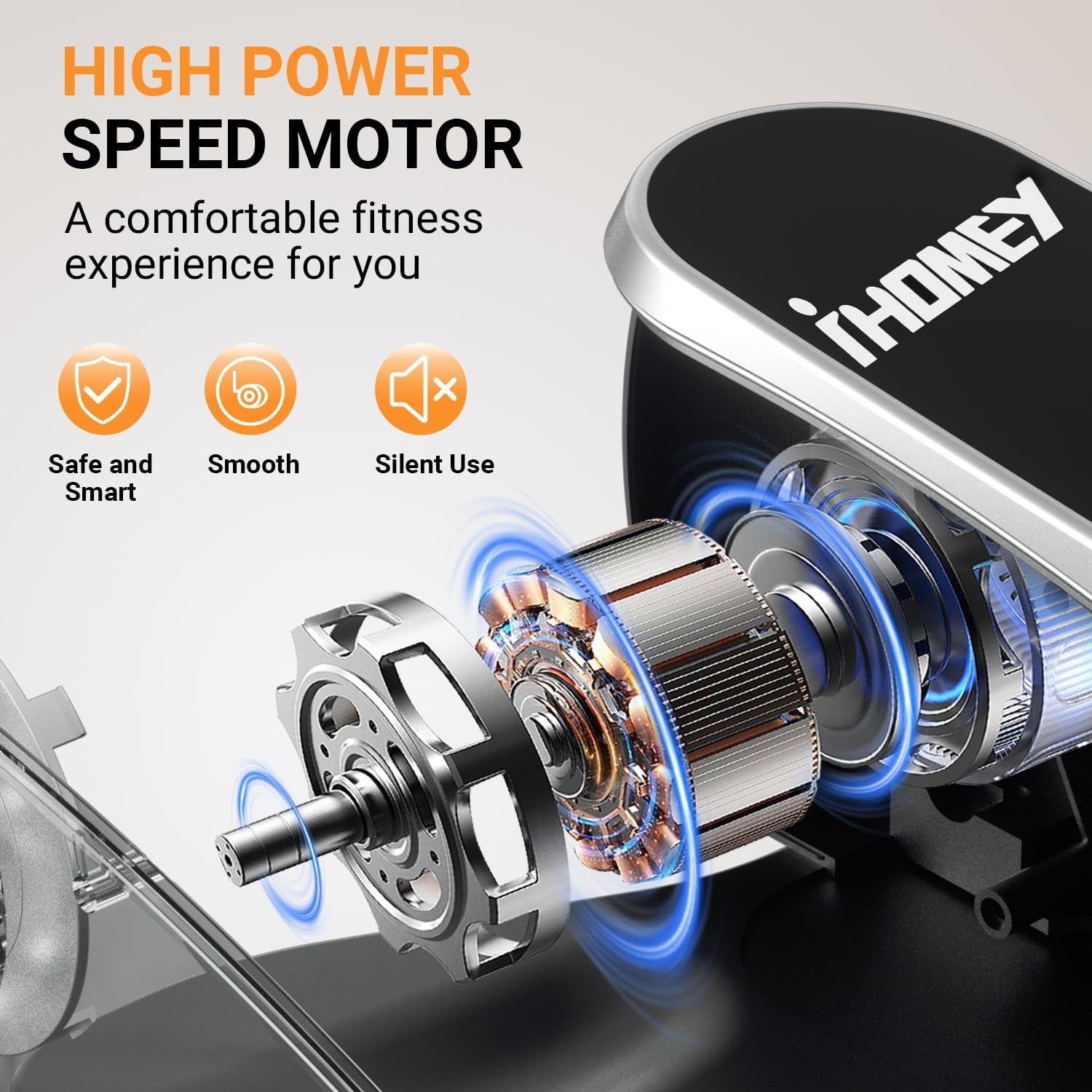 Electric Under Desk Elliptical Pedal Exerciser Quiet Remote Seated Leg Trainer