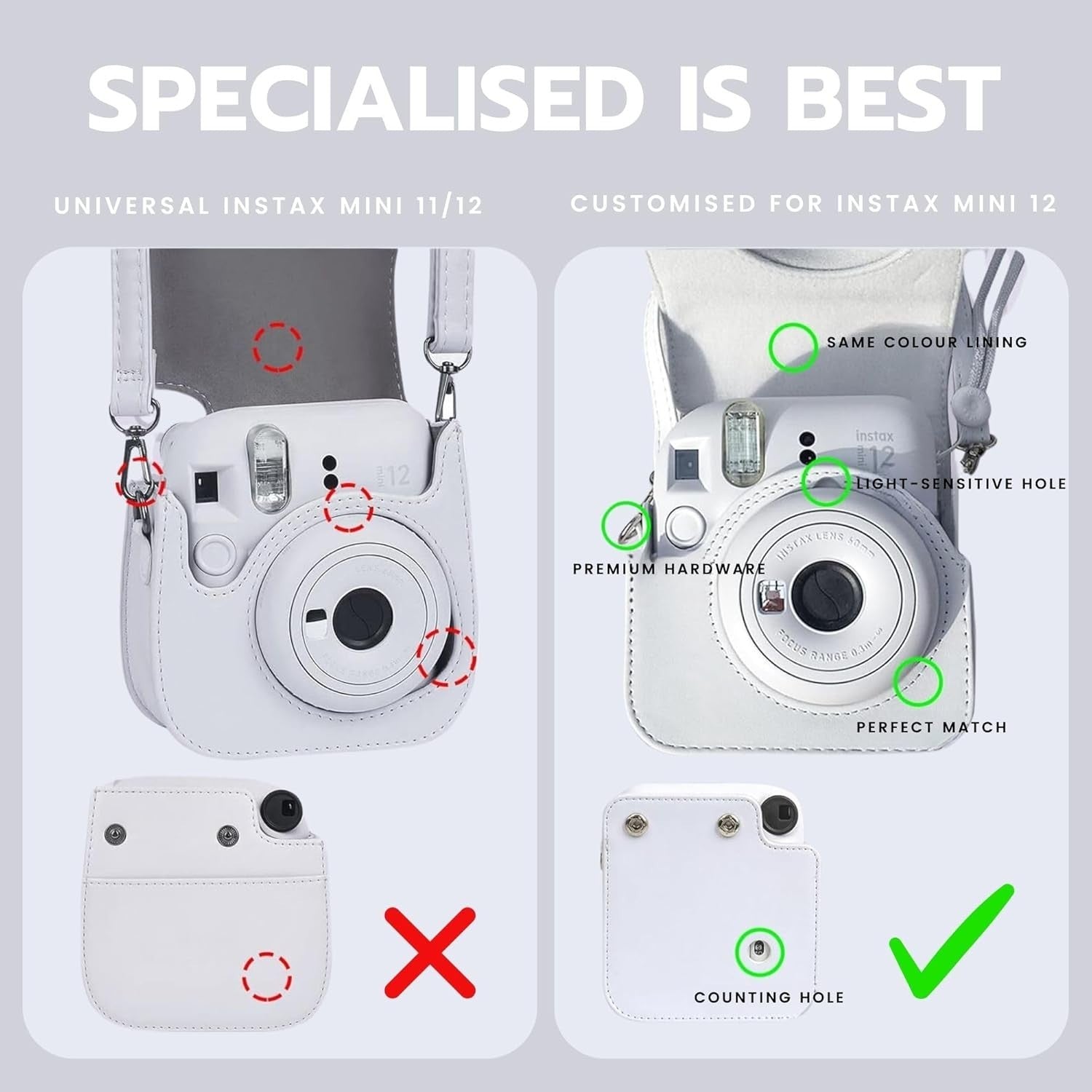 Instant Camera Bundle 40 Film Shots Case Album Filters Photo Kit