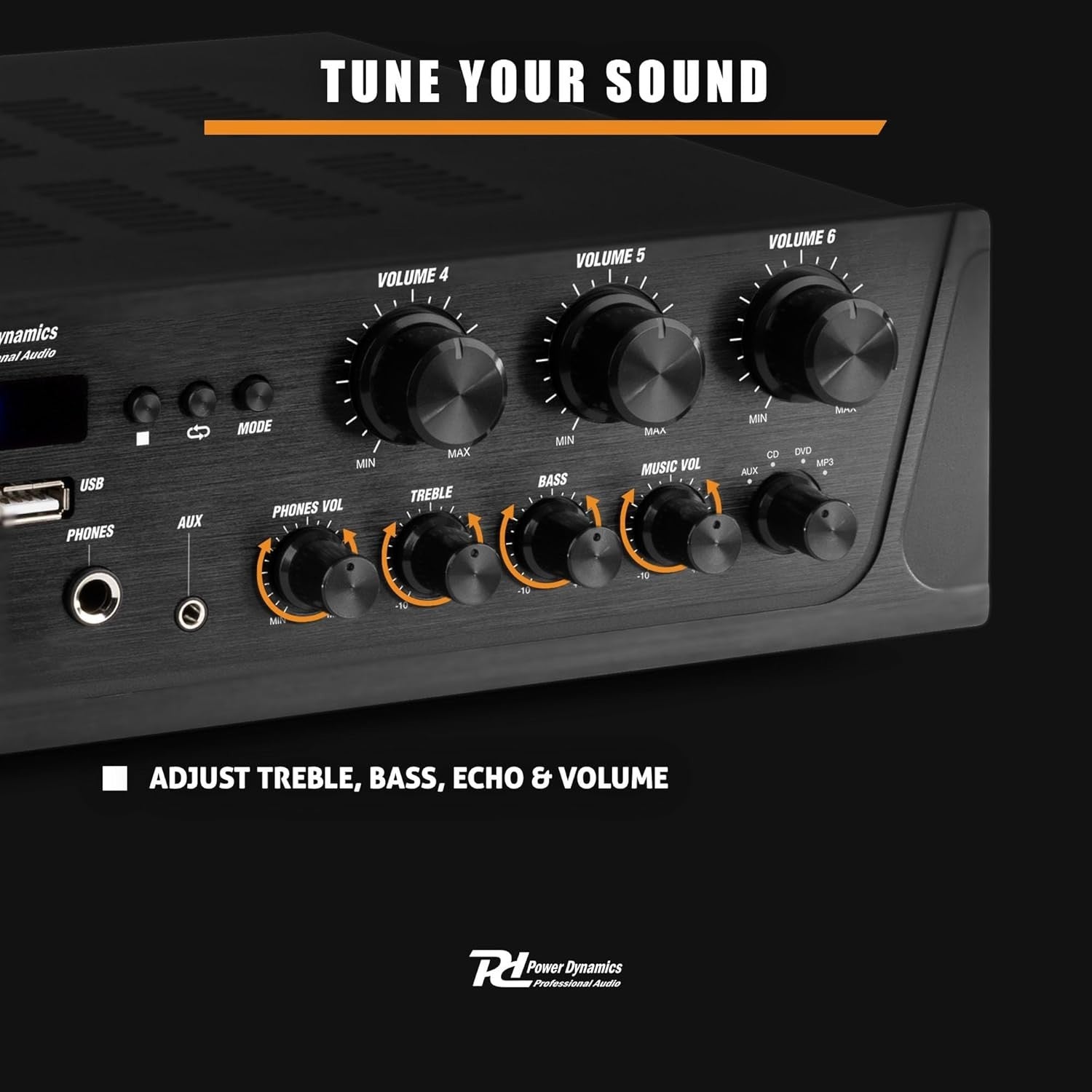 6-Zone HiFi Stereo Amplifier | Bluetooth 4.2 USB FM Optical AUX | 6x100W
