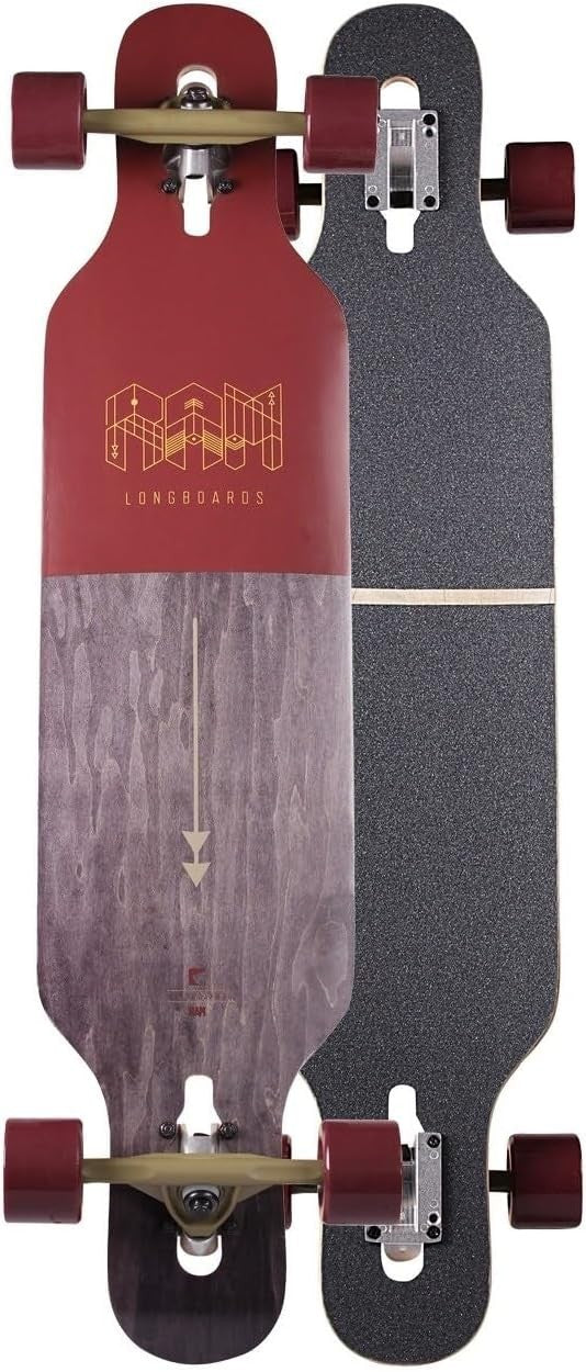 39" Rosewood Longboard Maple Deck 70mm Wheels Adult Cruiser