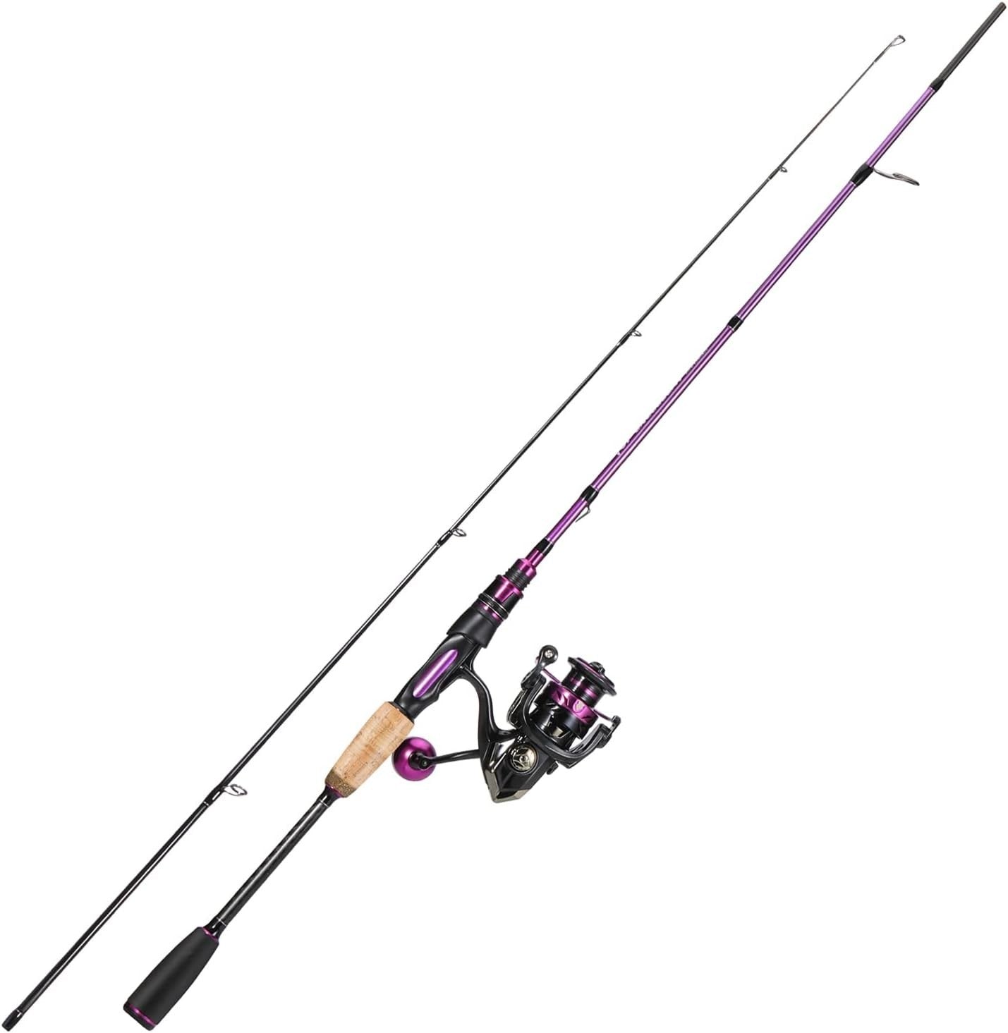 2.1m Spinning Fishing Rod & Reel Combo – Carbon Fibre Bass Tackle Set