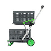 Collapsible Folding Transport Trolley with 2 Boxes – Lightweight & Sturdy