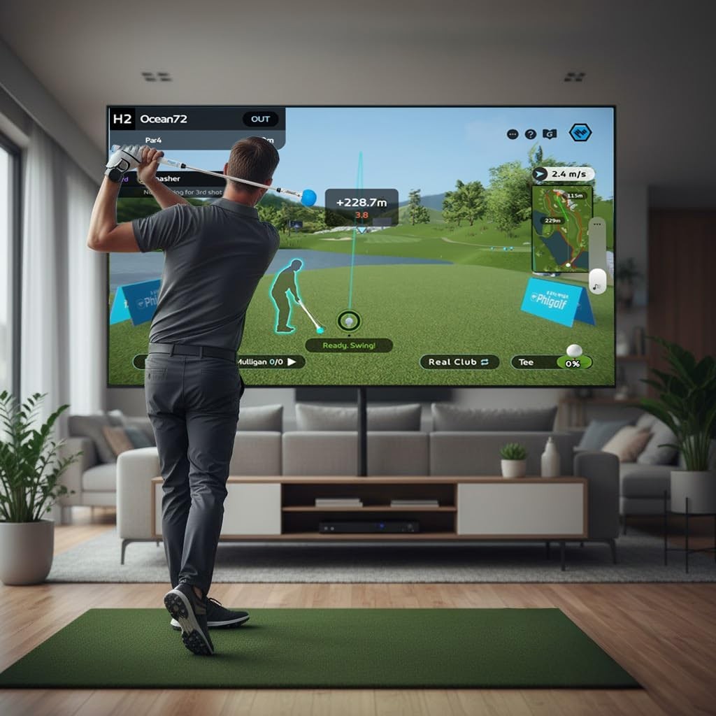 Home Golf Simulator Motion Sensor Swing Stick 38,000+ Courses
