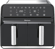 8L Dual Drawer Air Fryer Sync Finish 1700W 8-in-1 Touchscreen No Oil