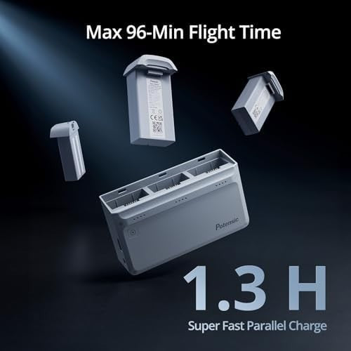 4K Drone w/ 3-Axis Gimbal 6KM Range 96Min Flight Visual Tracking Auto Return