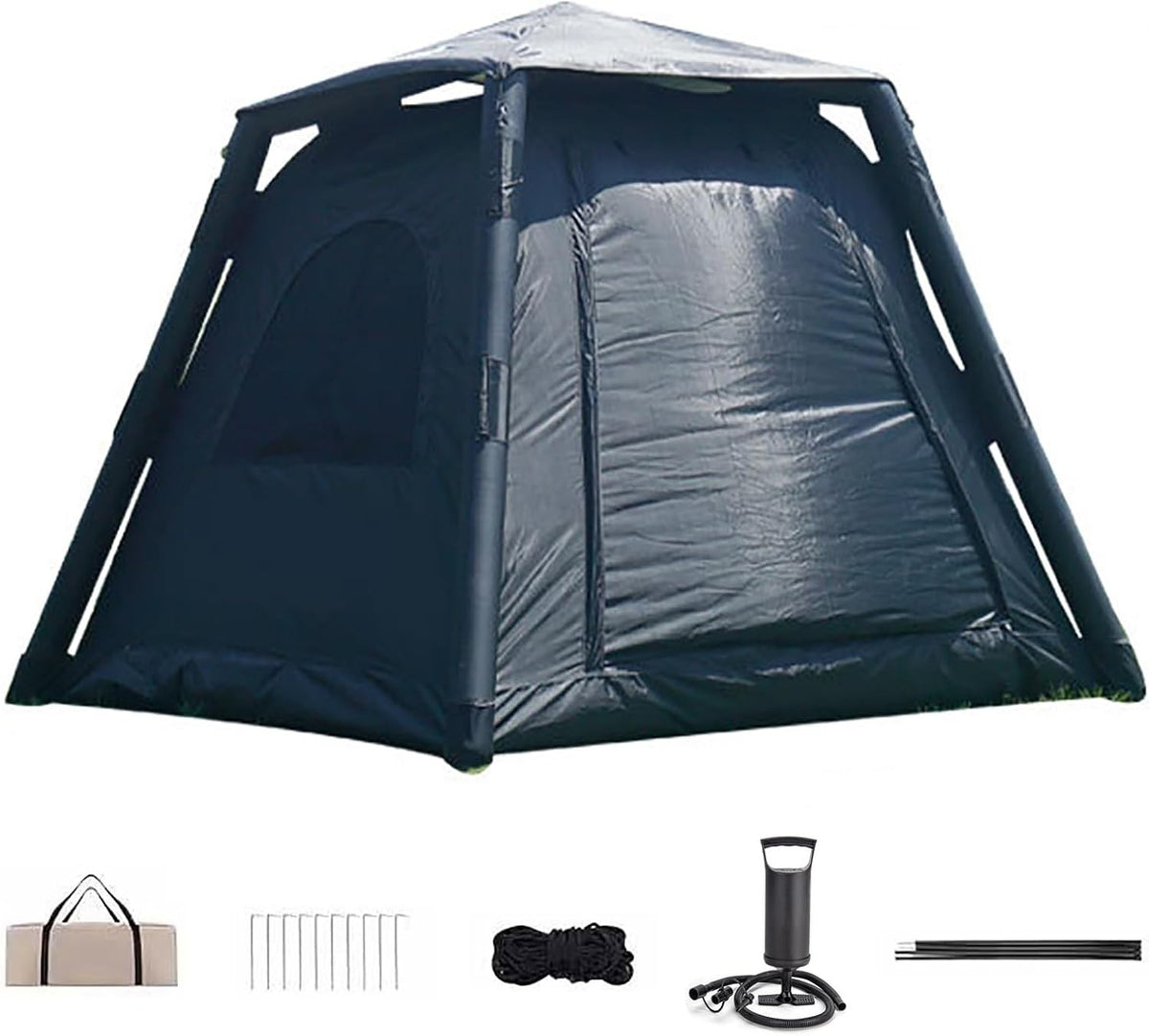 Inflatable Camping Tent 4-8 Person Air Beam Easy Setup 4 Season