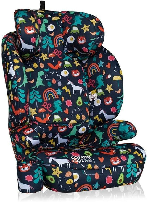 Highback Booster Car Seat ISOFIX i-Size Group 2/3 4–12Y Adjustable Headrest