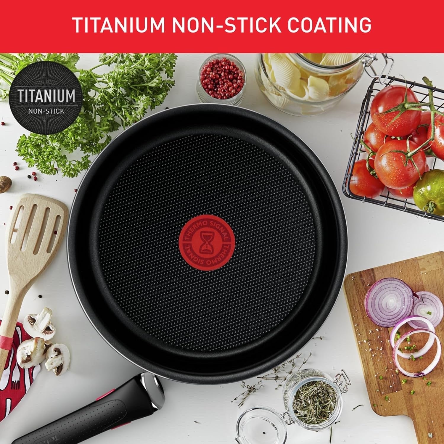 10pcs Non Stick Pots & Pans Cookware Set Stackable Easy Clean Removable Handle