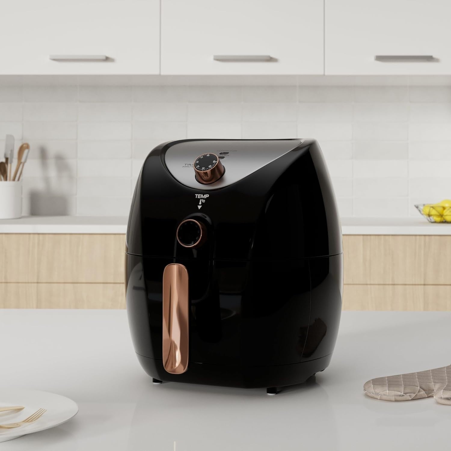 Air Fryer 4.3L Family Size Rapid Air Circulation | 1500W Healthy Cooker Timer