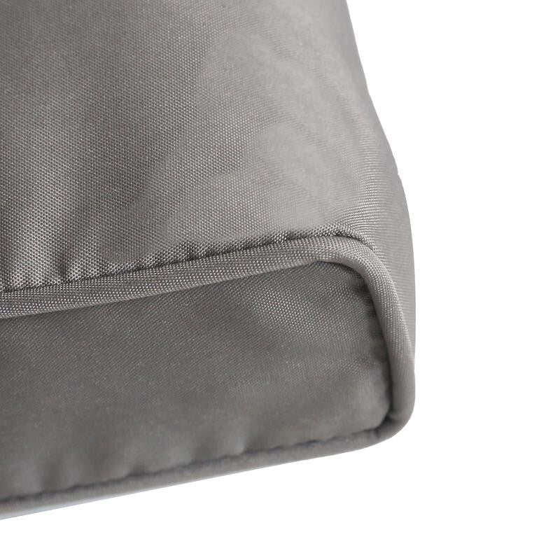 5 Seater Rattan Garden Corner Sofa Set with Table Grey Outdoor Furniture