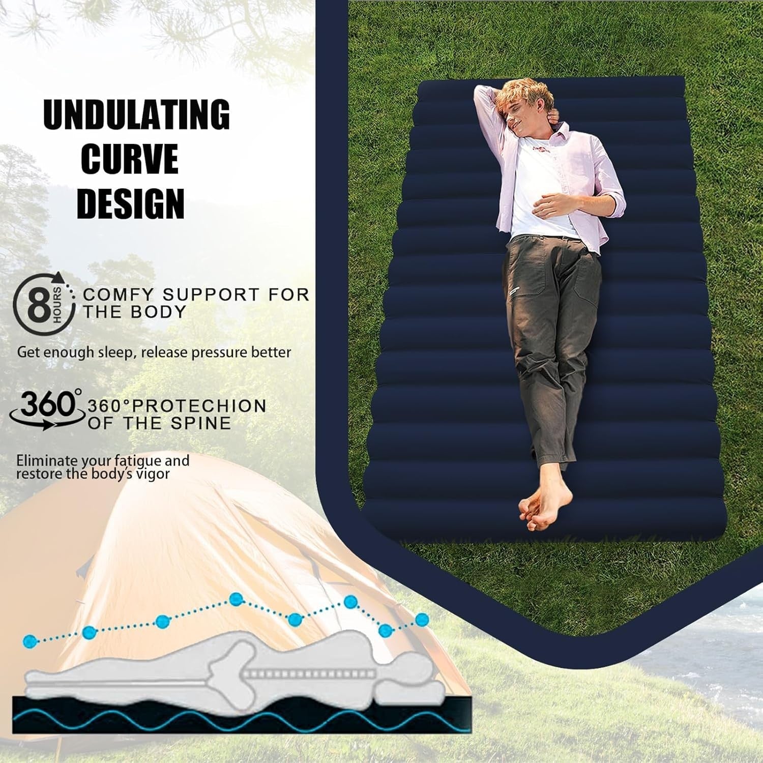 Portable Roll-Up Floor Mattress 190x120cm | High-Density Foam Futon Pad