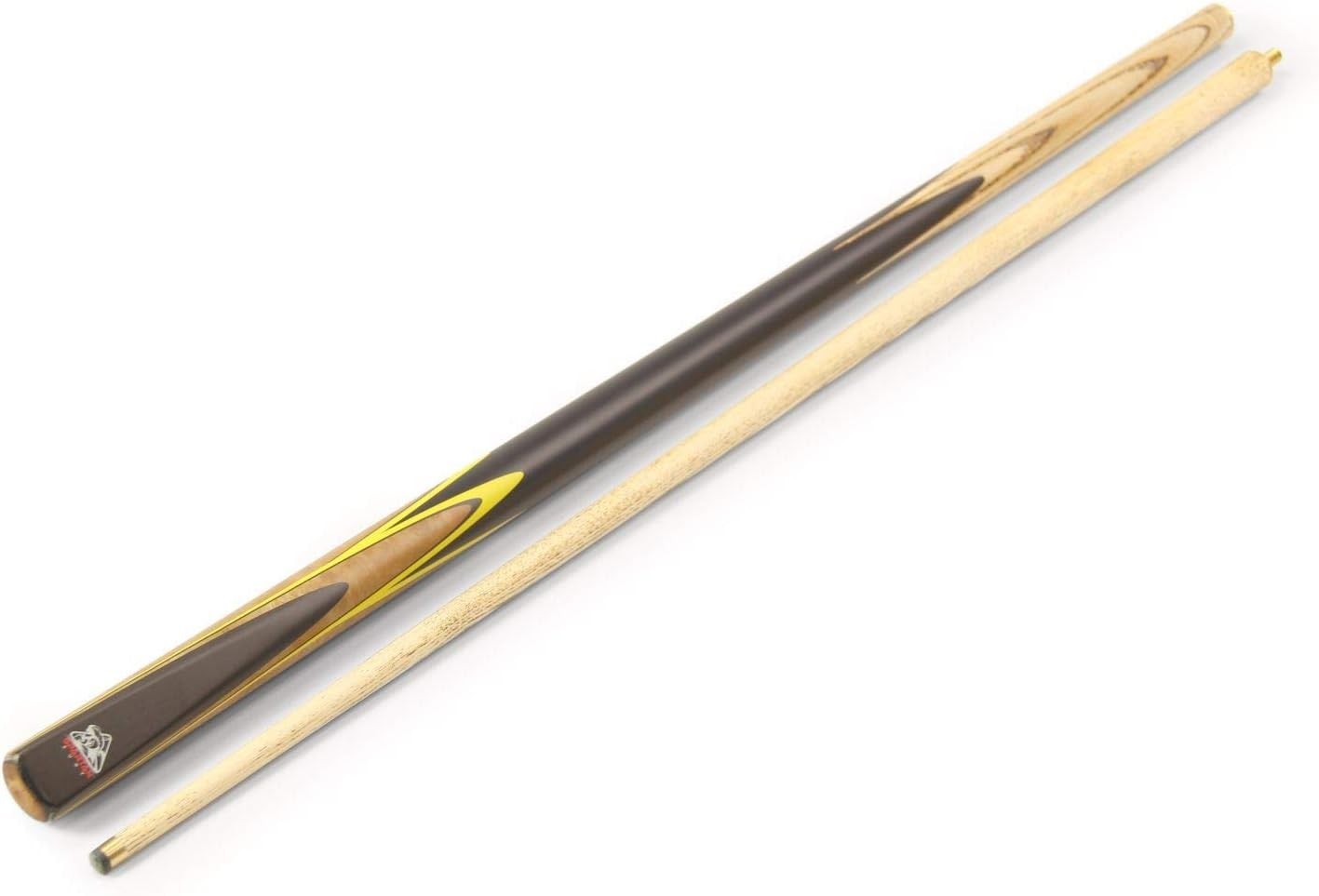 57" 2 Piece Ash Snooker Pool Cue 9mm Tip Brass Joint 18oz 19oz