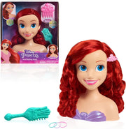 Princess Hair Styling Head Doll Playset Brush Bands Kids Toy
