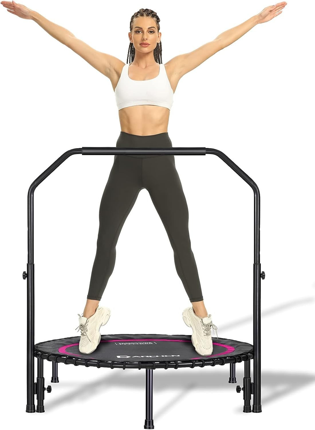 45in Heavy Duty Rebounder Mini Trampoline Quiet Bungee 200KG