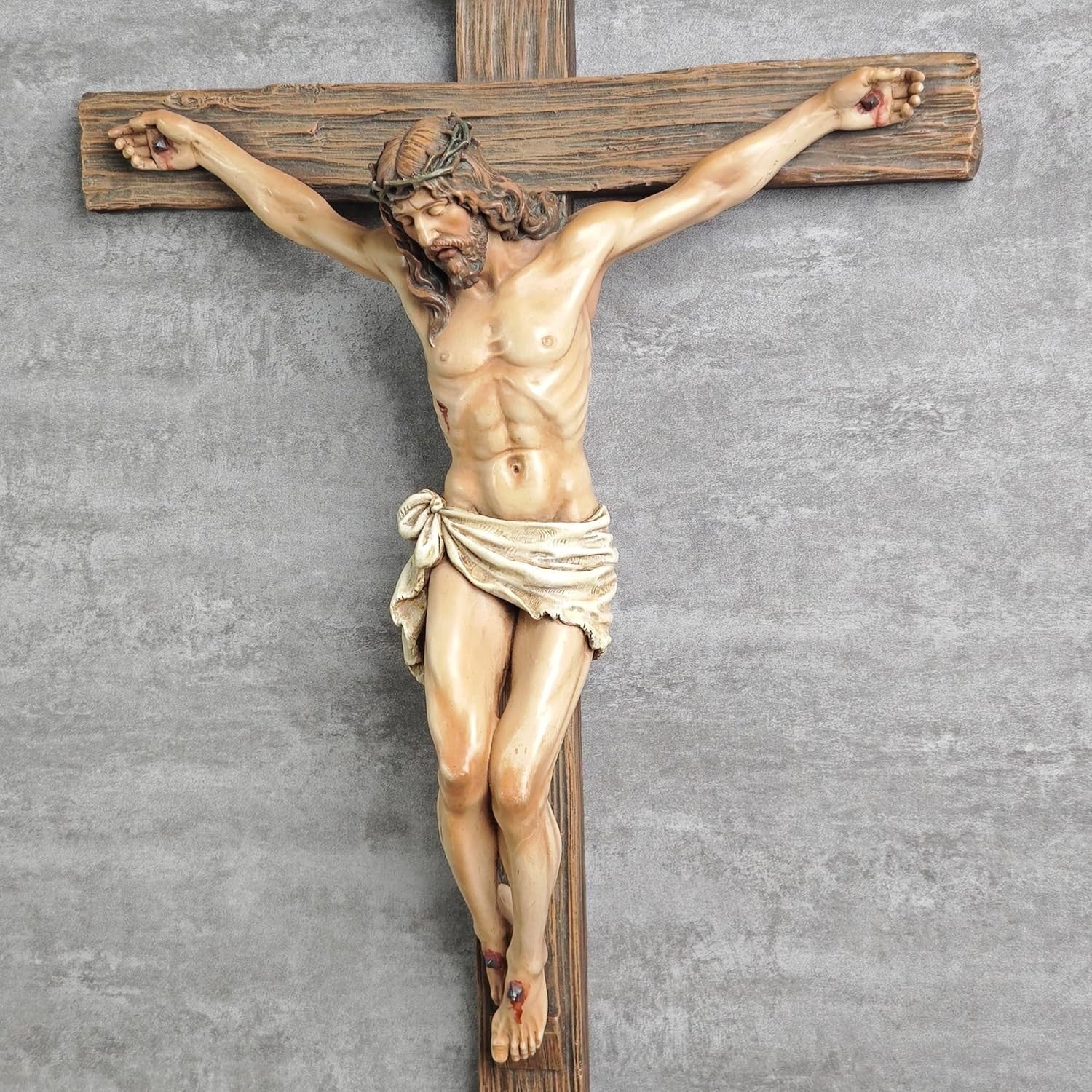 Catholic Crucifix Wall Cross Jesus Christ Religious Home Decor 20.75
