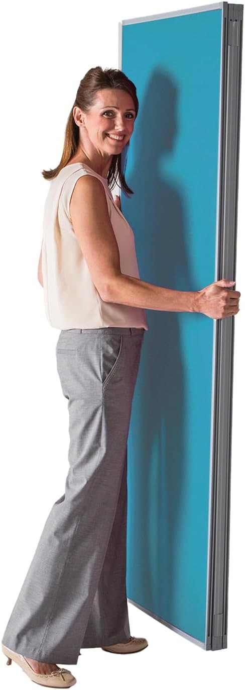 Cyan 5 Panel Folding Room Divider 180×300cm – Portable Privacy Partition