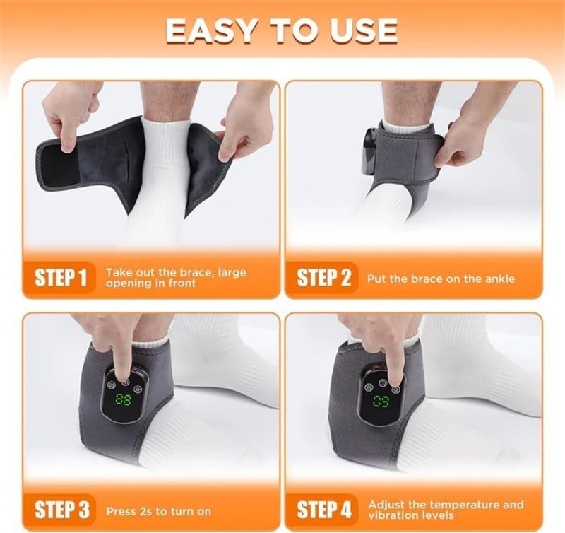 Triple Therapy Foot Massager with Heat, Kneading and Vibration Pain Relief