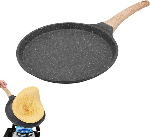 28cm Non-Stick Crepe Pan – Large Induction Pancake, Omelette & Roti Maker