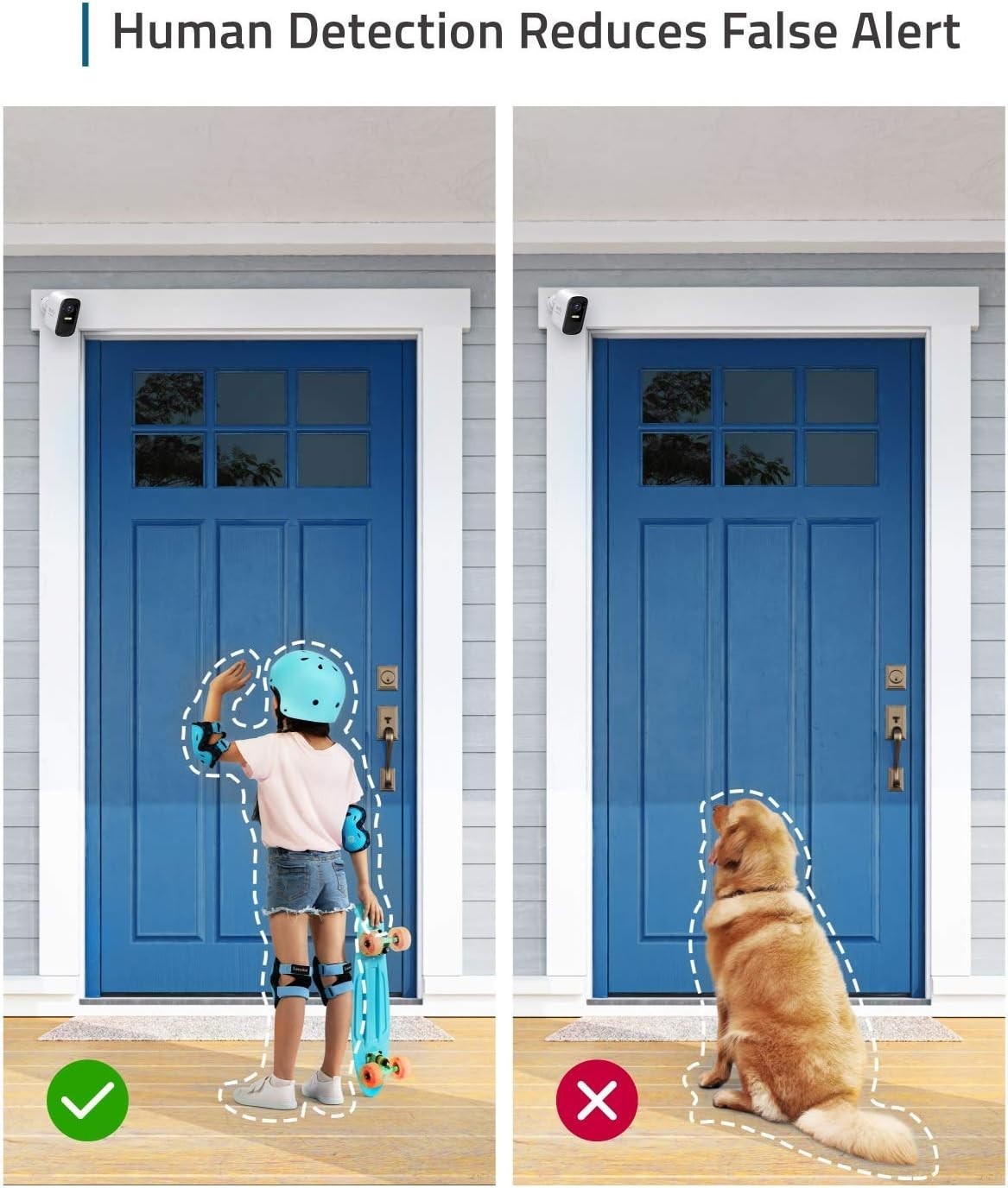 2 Pack Wireless Security Cameras 1080P HD Outdoor 180 Day Battery
