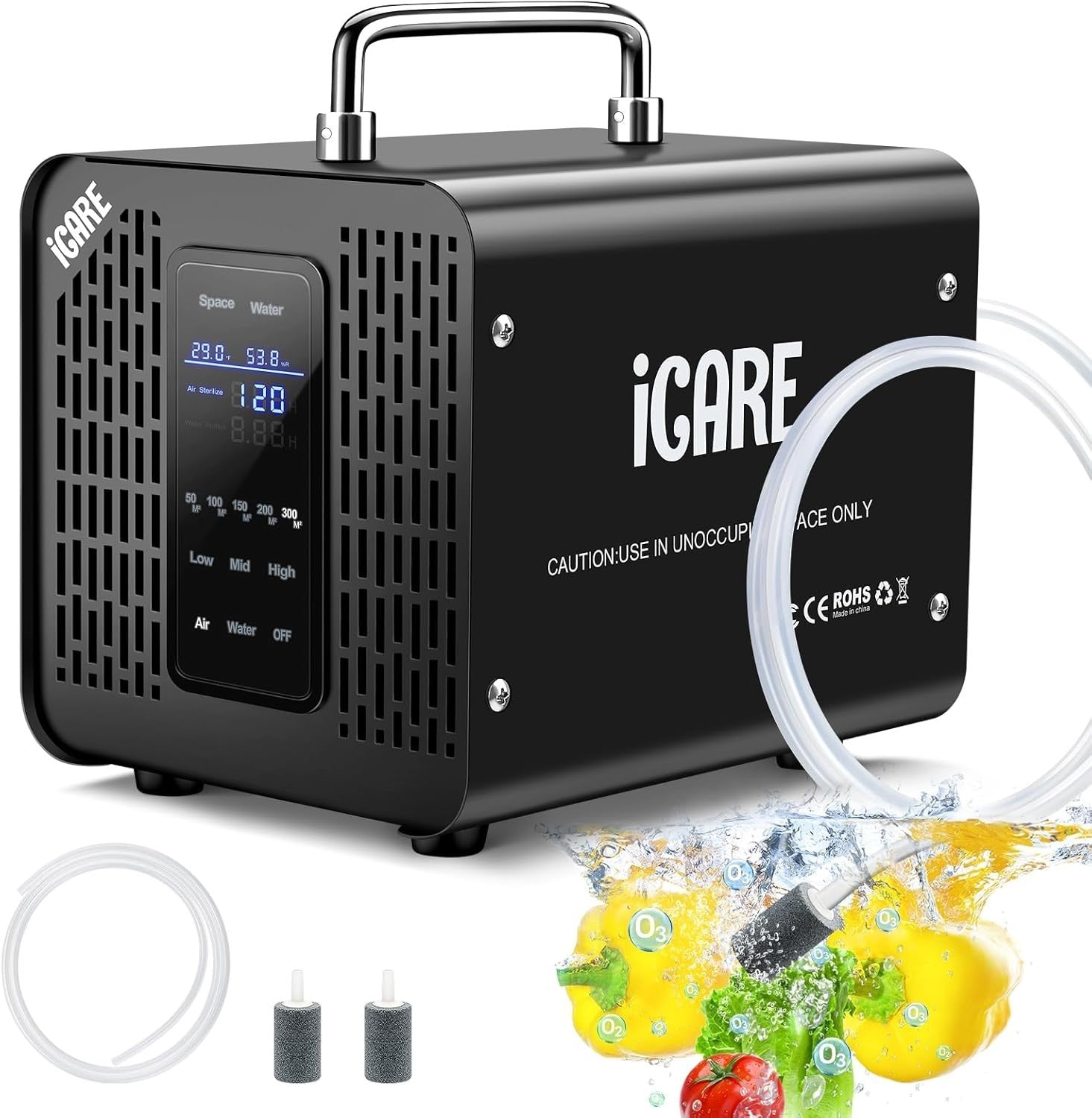 Ozone Generator Odor Eliminator 60000mg/h Commercial Smoke Pet Odor Removal