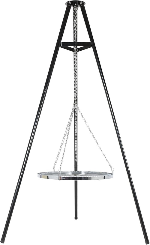 Tripod BBQ Grill with Adjustable Height – Portable Outdoor Cooking Stand