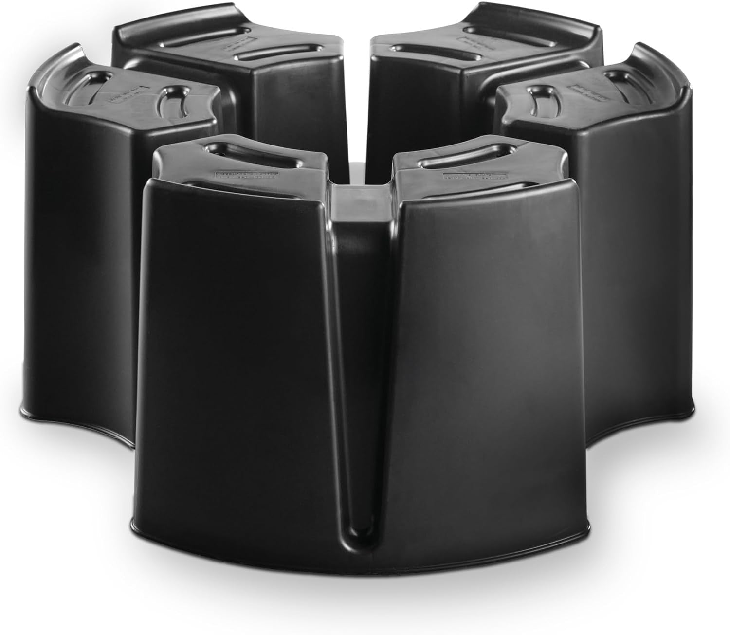 227L Grey Round Water Butt Double Kit With Tap Stand & Diverter Garden