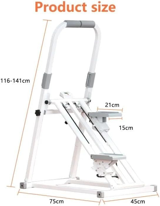 Foldable Stair Stepper Vertical Climber LCD 3-Incline Modes Ultra-Stable Base