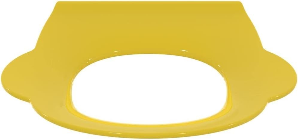 School WC Toilet Seat Ring Yellow with Handles Polypropylene 305mm High