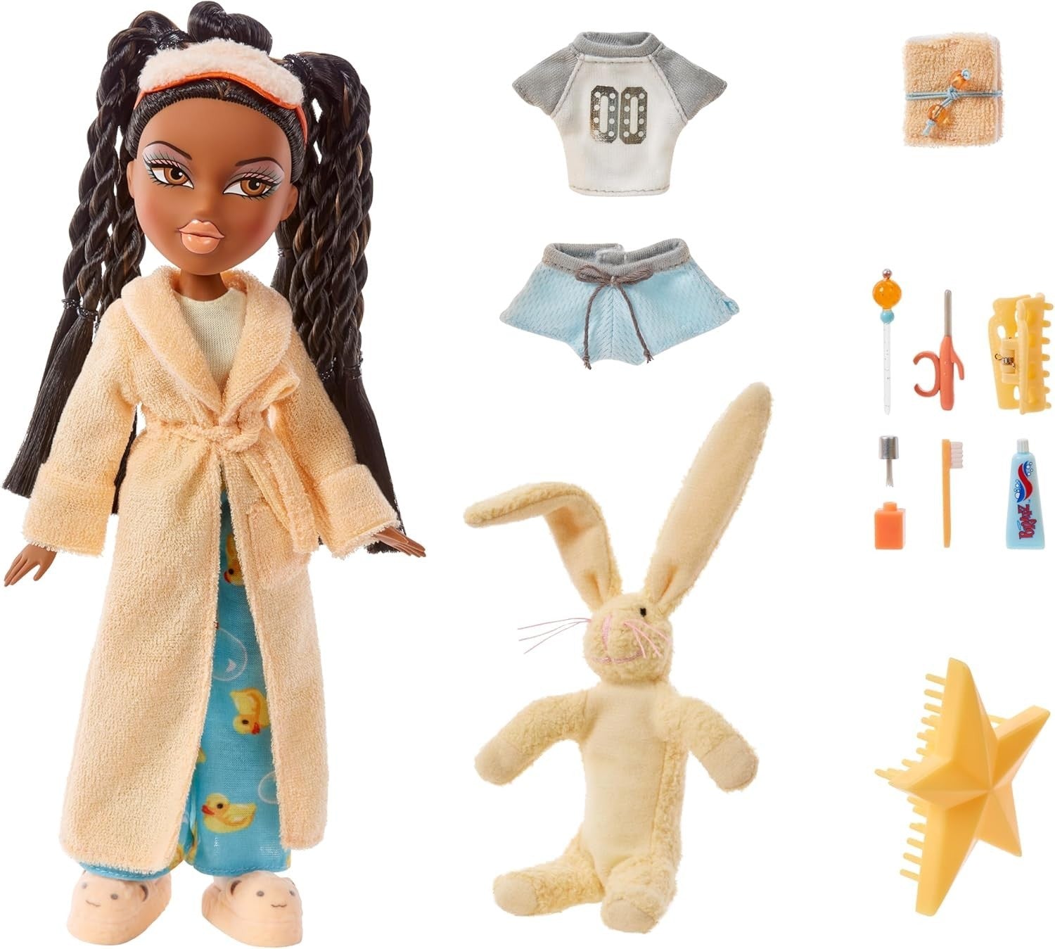 Slumber Party Fashion Doll with 2 Pajama Sets Plush Accessories