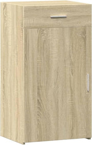 Moisture Resistant Sonoma Oak Sideboard Cabinet with Drawer – Easy Clean