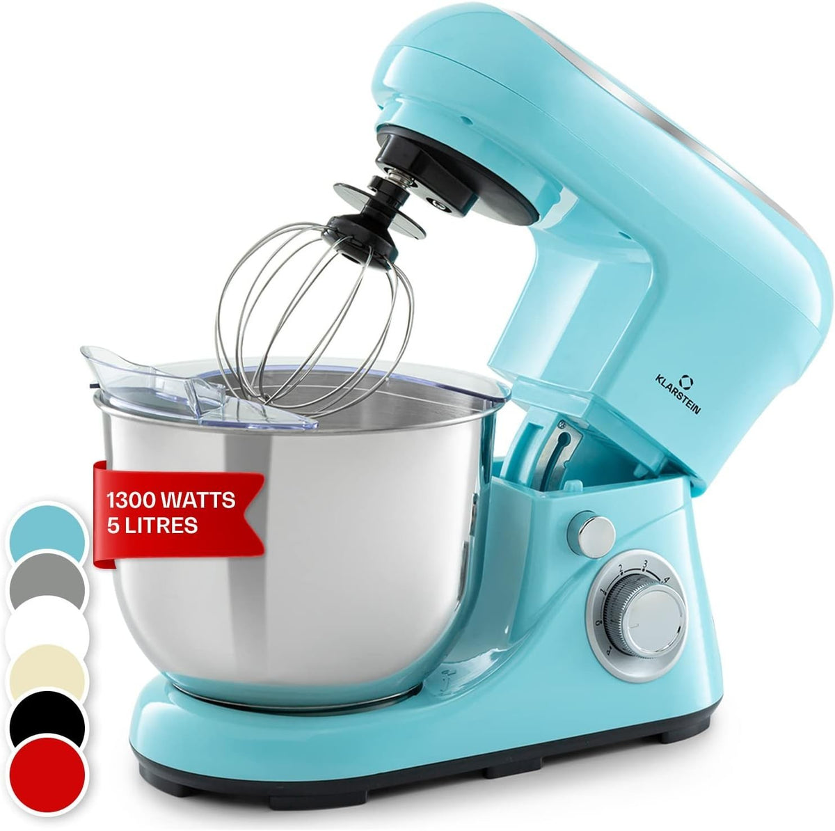 5L Stand Mixer 1300W Planetary Mixer 6 Speeds w/ Pulse Function Blue