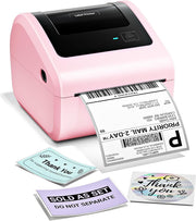 Bluetooth Thermal Shipping Label Printer 4x6 Postage USB Pink