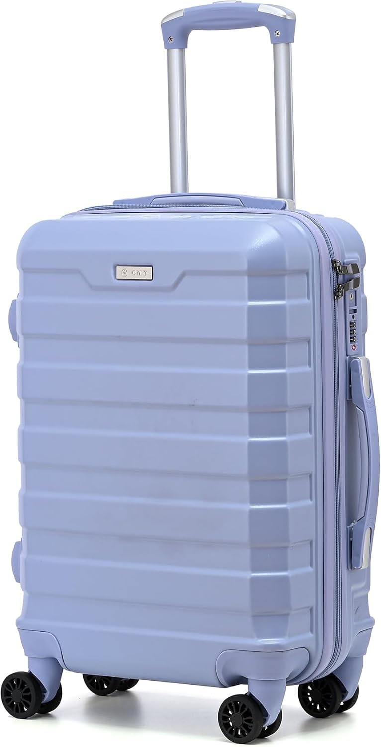 20” Carry On Travel Case Lightweight Hard Shell TSA Lock Spinner Wheels