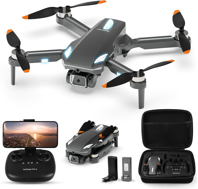 1080P HD Camera Drone for Kids & Adults, Foldable Quadcopter with 2 Batteries