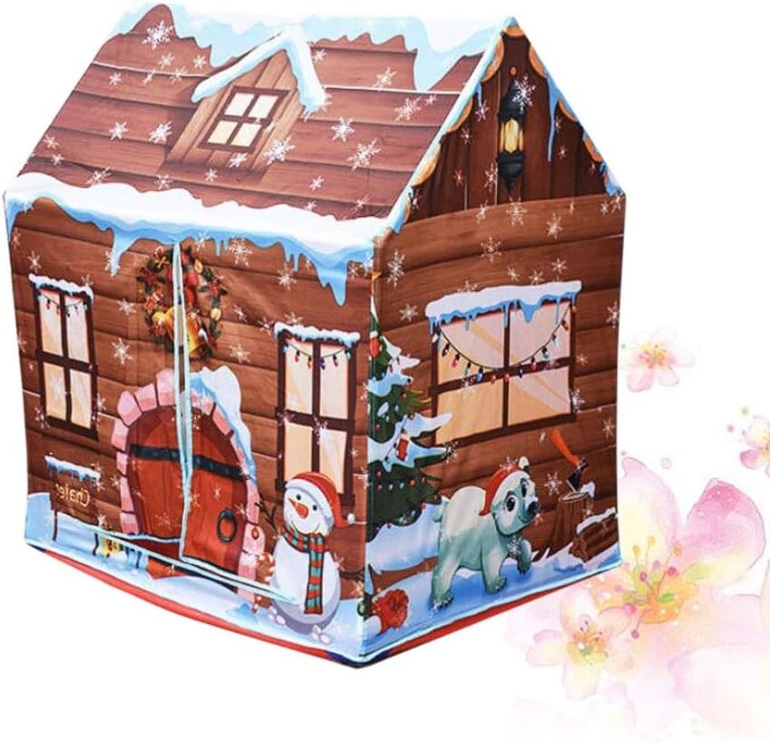 Kids Pop Up Play Tent Indoor Outdoor Christmas Playhouse Foldable