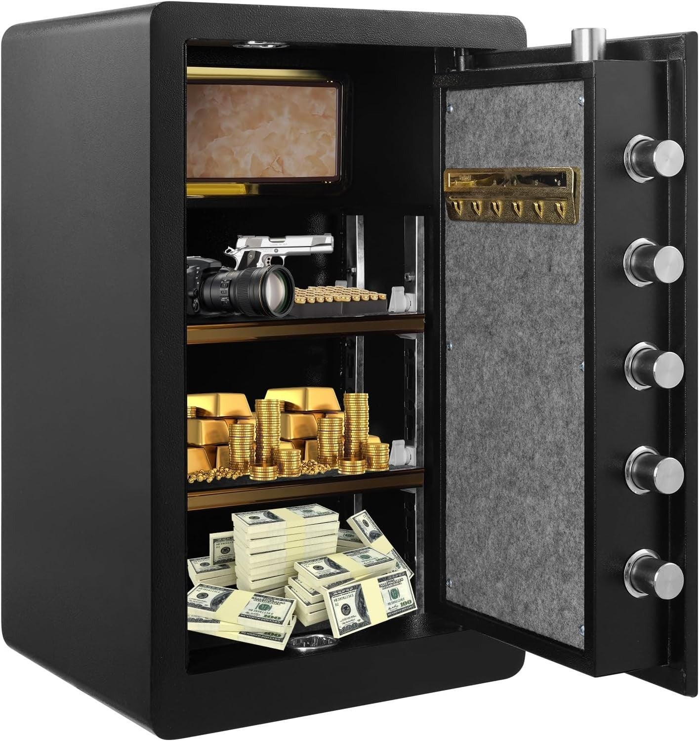 4.2 Cu Ft Fireproof Safe Box Digital Keypad Anti Theft Security Safe