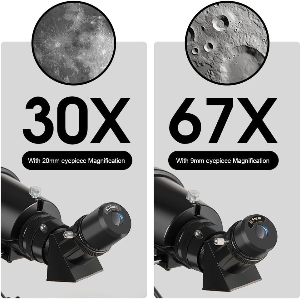90mm 600mm Refractor Telescope for Adults Kids Astronomy with Bag