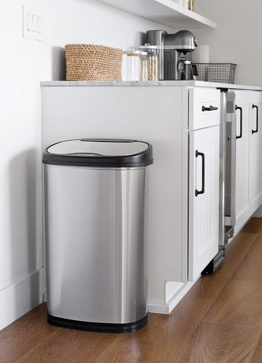 50L Slim Automatic Sensor Kitchen Bin Stainless Steel