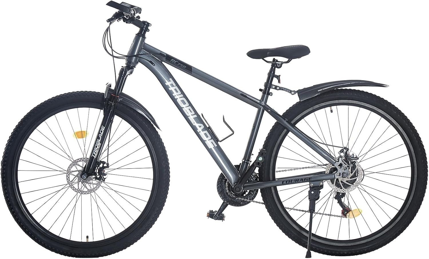 26" Mountain Bike 21 Speed Mens Womens Lightweight Alloy Disc Brake MTB