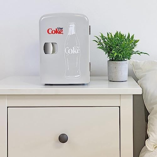 4L Mini Fridge Portable Cooler Warmer Table Top Drinks Skincare Grey