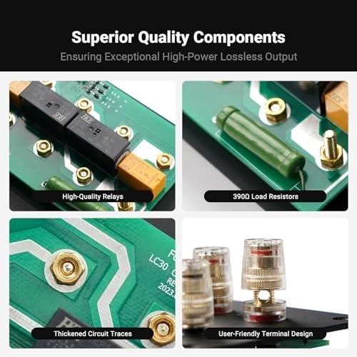 LC30 VU Meter Amplifier Speaker Selector 2-Way Stereo HiFi Switcher Yellow