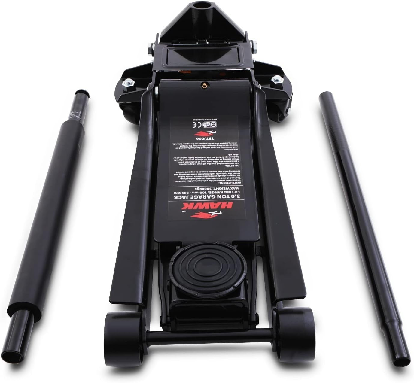 3 Ton Low Profile Trolley Jack Heavy Duty Quick Lift 100–535mm Car SUV Van