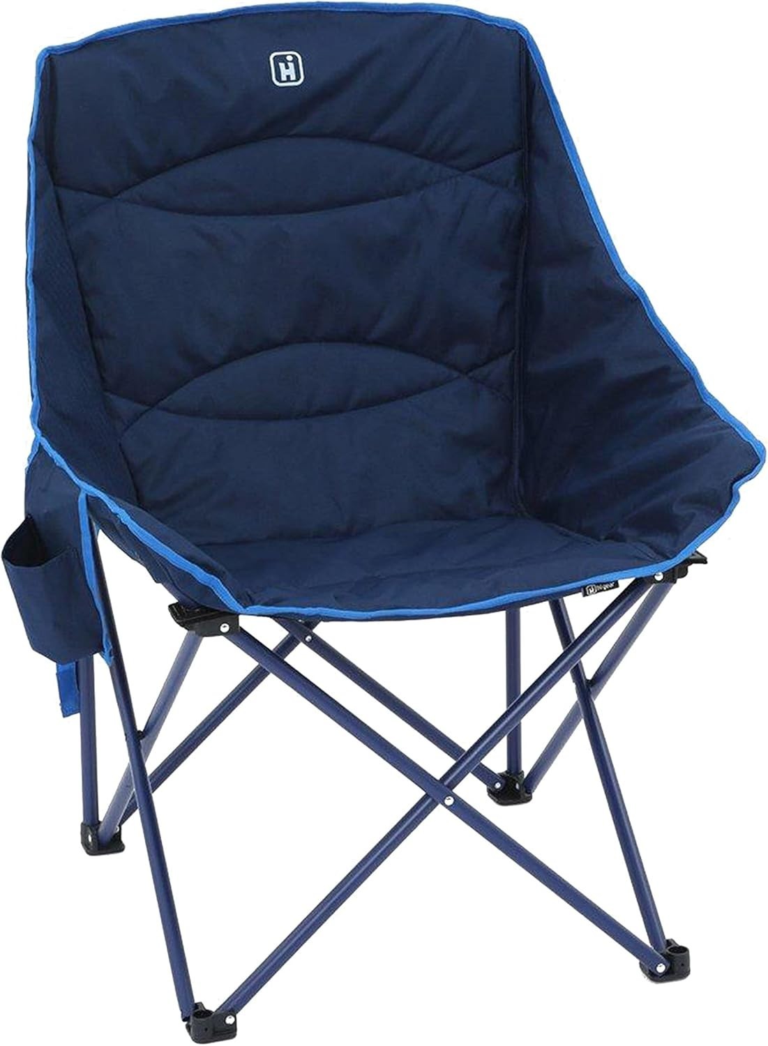 Deluxe Quilted Folding Camping Chair Padded XL Outdoor Picnic Festival Seat