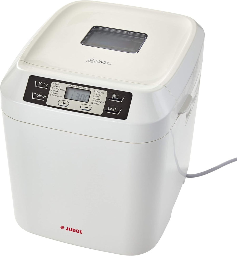 800g Digital Bread Maker 12 Programs Delay Timer Keep Warm White