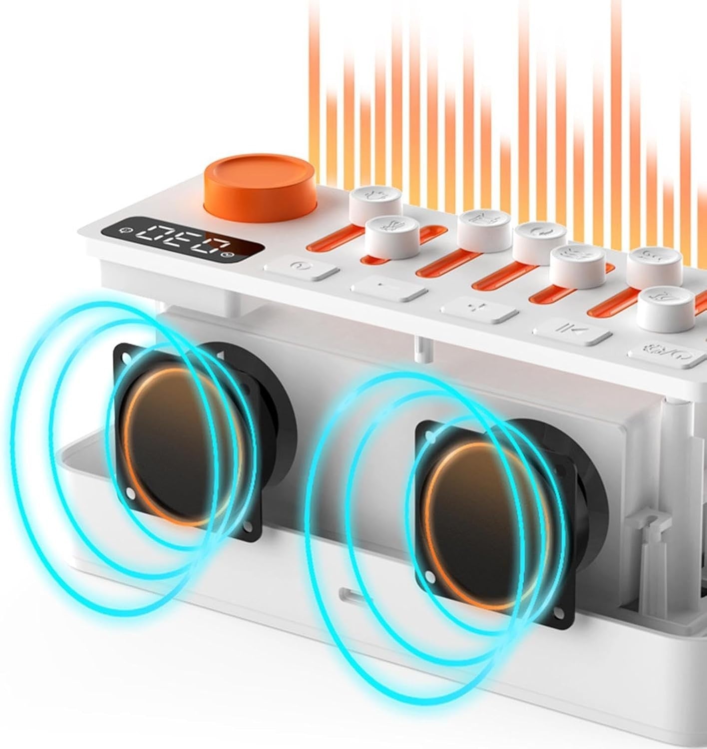 Portable White Noise Machine Bluetooth Speaker with Timer & RGB Light