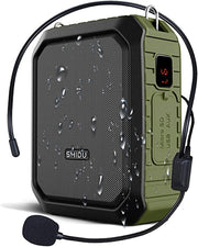 Portable Voice Amplifier 18W Bluetooth Speaker Waterproof PA w Mic