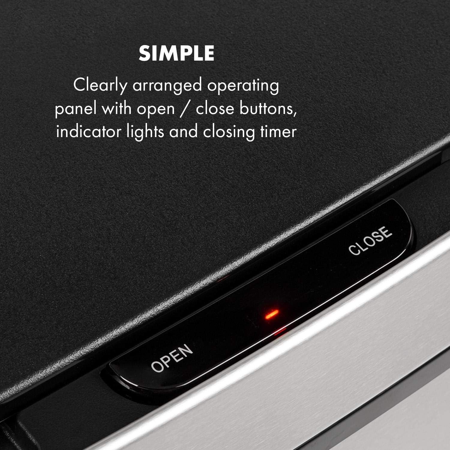 72L Touchless Kitchen Bin | Automatic Sensor Trash Can Silver