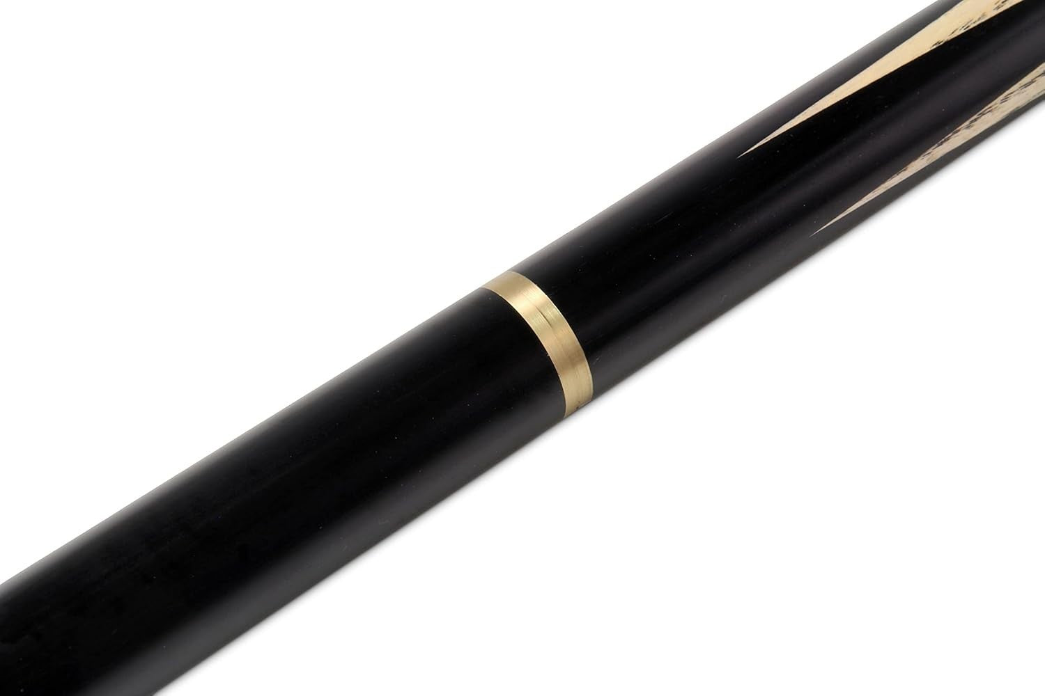57” Luxury English Pool Cue 3/4 Joint Hand Spliced Ebony 8mm Tip